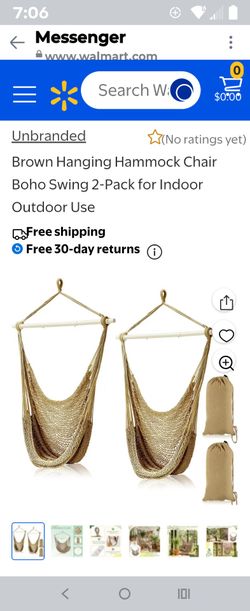 2 hammock hanging chairs new inbox sealed 50 firm no less for both chairs only