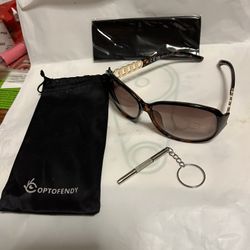 Women Metal Chain Arm Sunglasses 