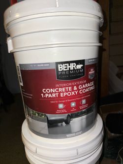 Behr concrete and garage floor paint with one part epoxy