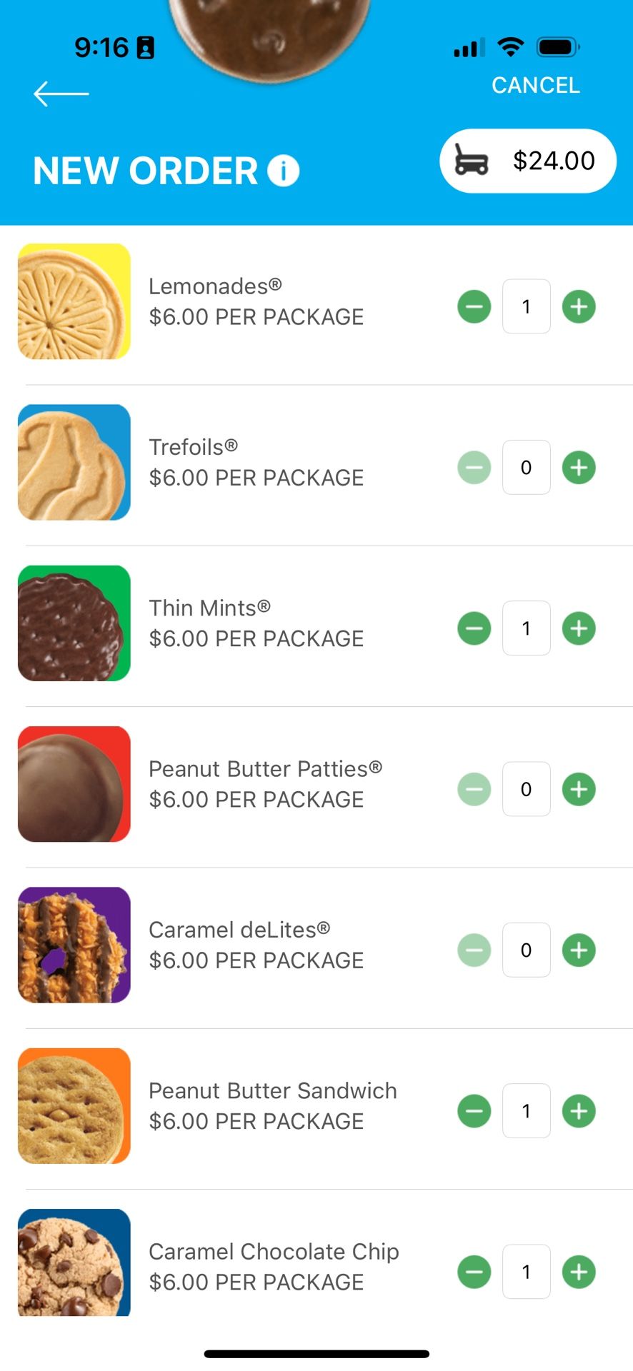 Girl scout Cookies For Sale