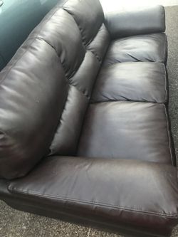 3 piece Burgundy color leather couches