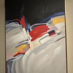 Large Modern Abstract Painting - Bold Colors