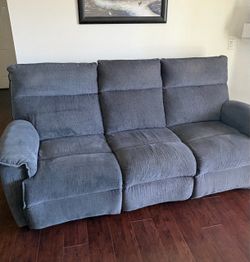Navy blue sofa 83 inches long