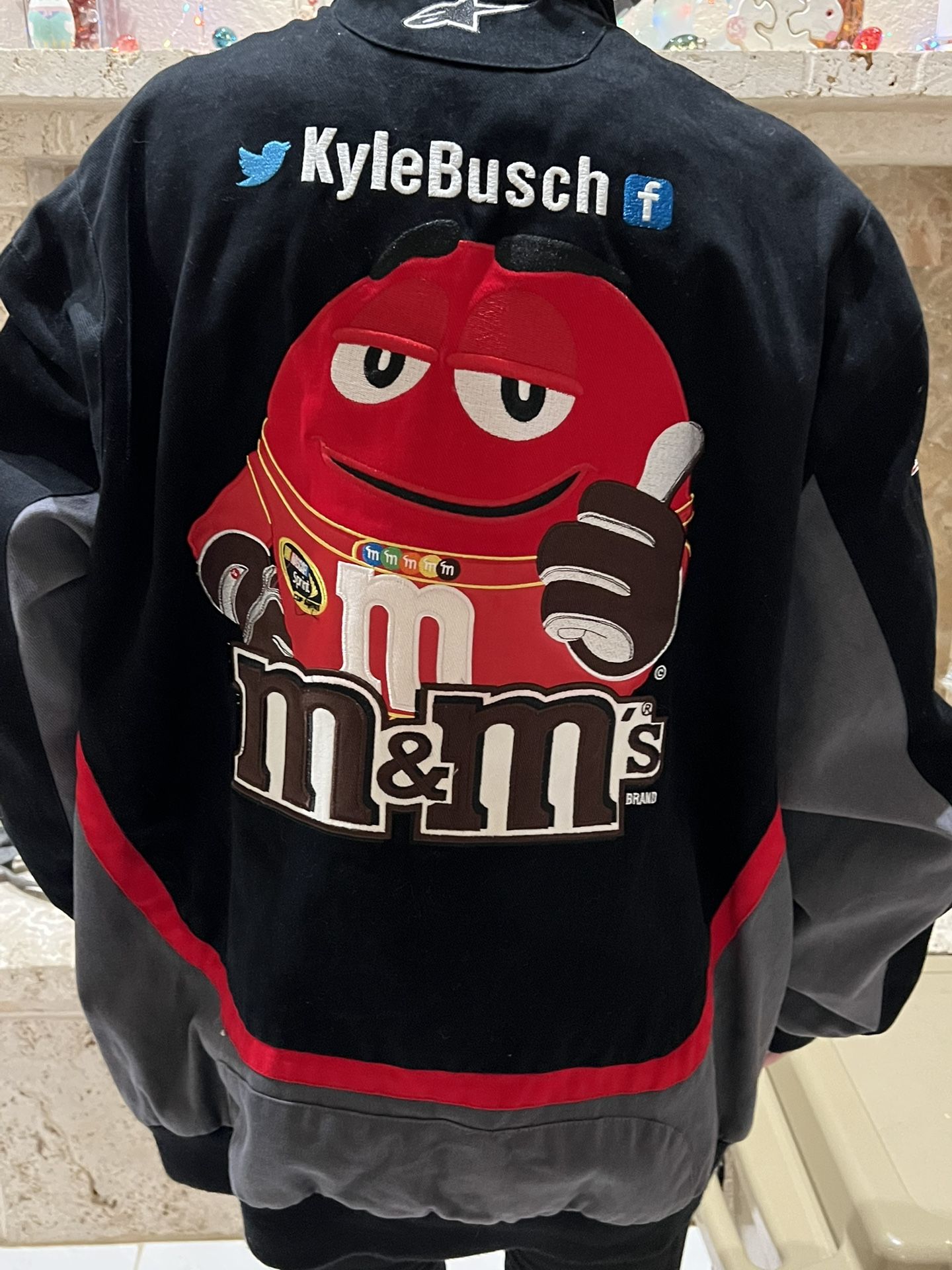 Kyle Busch M&M’s NASCAR Jacket By JH Design 2XL