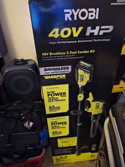 RYOBI 40V HP Brushless 2-Tool Combo Kit - Trimmer & Blower - New