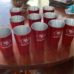 11 SF 49ers Pint Glasses
