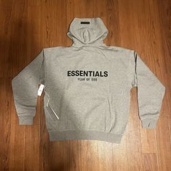 Fear of God: Essentials Hoodie “Dark Oatmeal” Size Medium