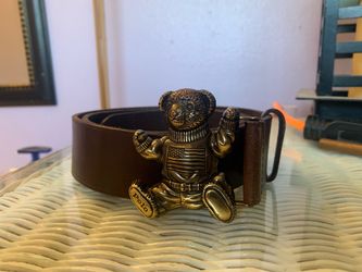 Polo Bear Leather Belt