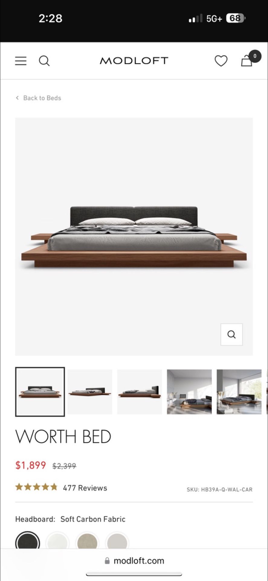 Bed And Córner Desk For Sale 
