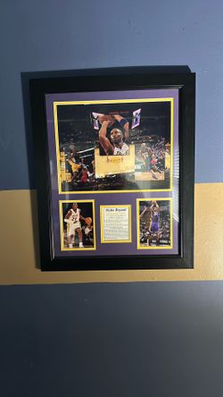 Kobe Stat Collage In Frame