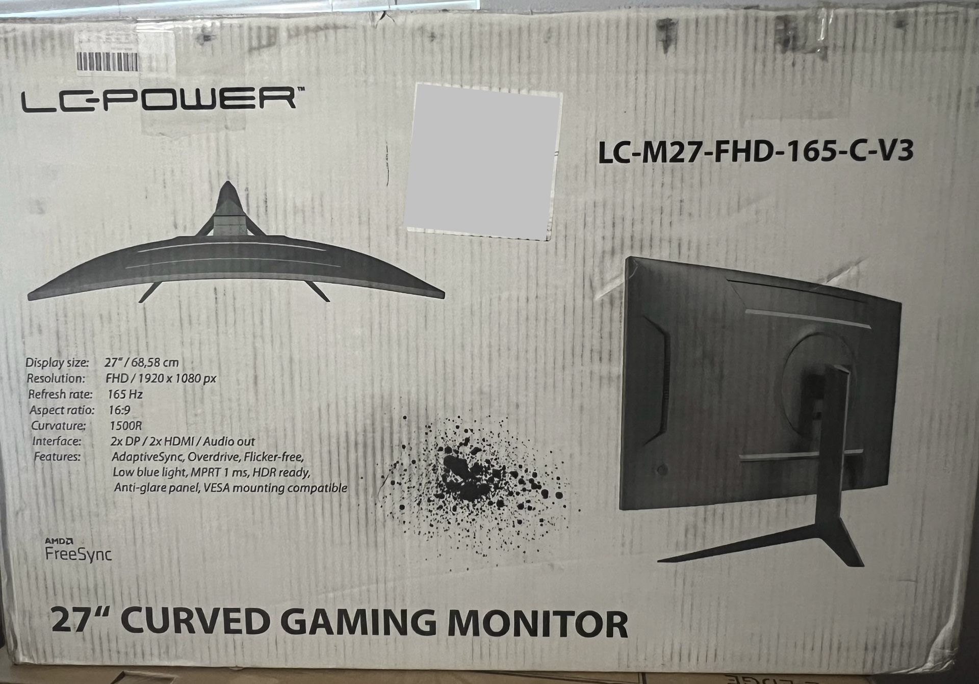 LC-Power 27" Curved PC Monitor