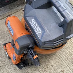Rigid Air Compressor And Pneumatic 18-gauge Brad Nailer Gun