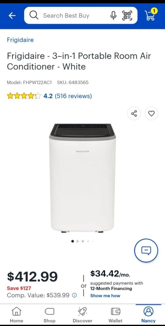 2 Frigidaire 3-1 Portable Ac