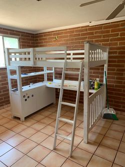 Loft bed and study/play center
