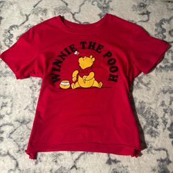 Red Winnie The Pooh Shirt