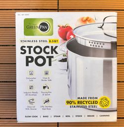 GreenPan Stainless Steel 8.3 Qt Stock Pot