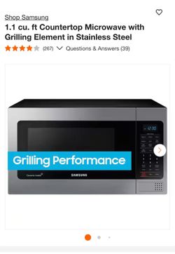 Samsung countertop microwave