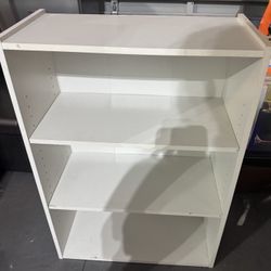 3 Shelf Bookcase White