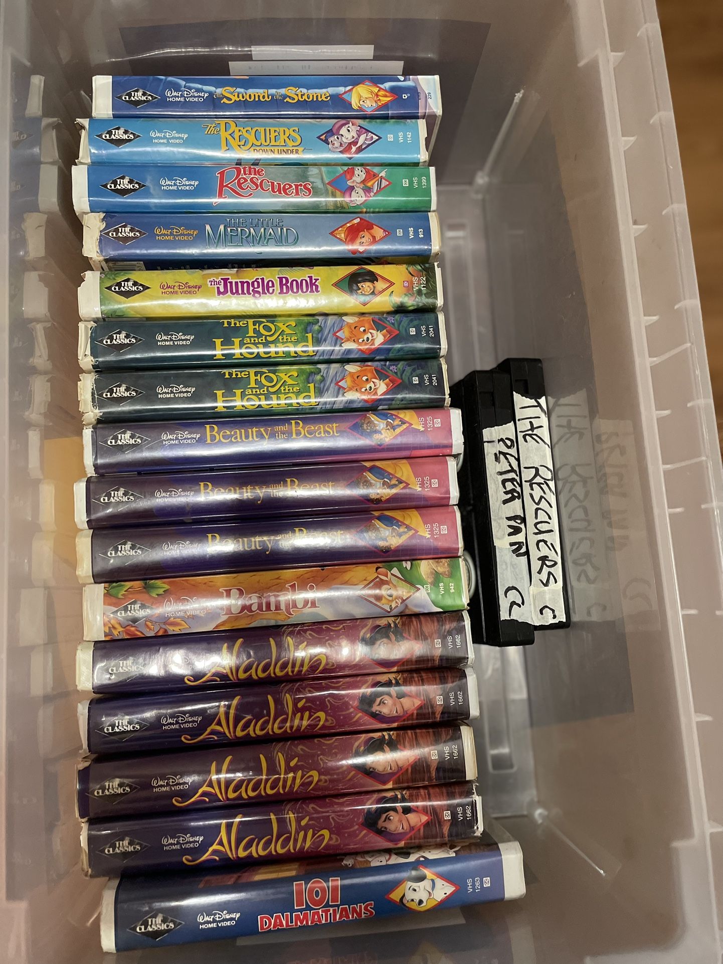 Disney Black Diamond VHS Tapes