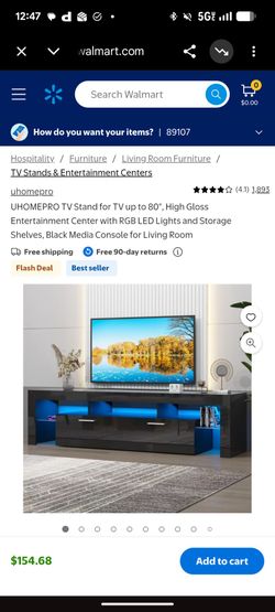 Led TV stand and entertainment center