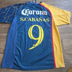 Nike Club America Aguilas 07/08 Salvador Cabañas Futbol Soccer Jersey Mens Size Large