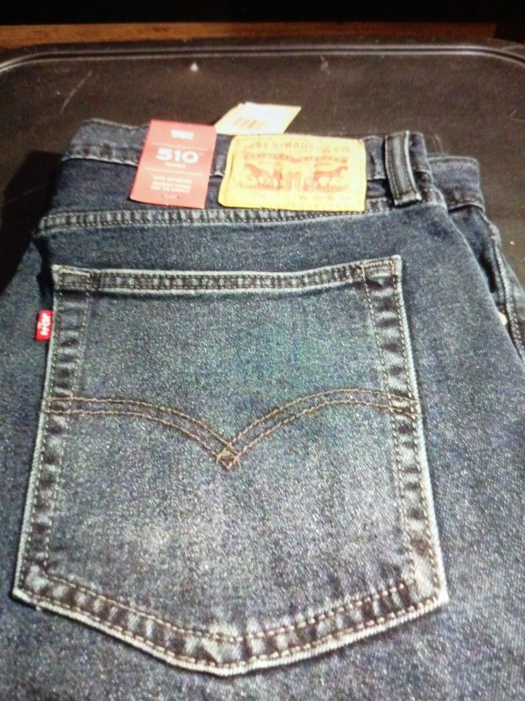 LEVI STRAUSS 2 WAY STRETCH 510 BLUE JEANS W36 L36
