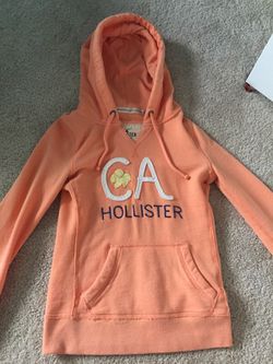 Orange Hollister hoodie