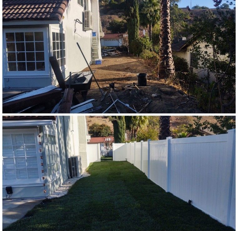 Vinyl fence