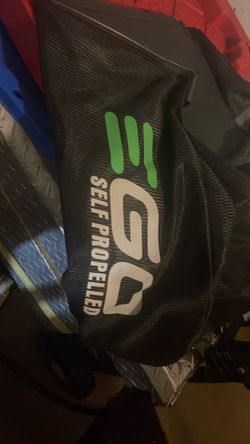 Ego lawnmower self propelled grass bag