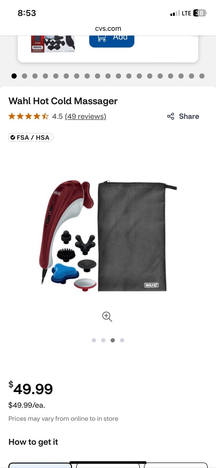 Whal Hot And Cold Massager