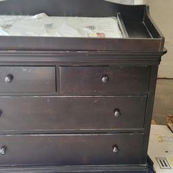 Children's Bedroom Set- Dresser/Changing Table And Bookcase