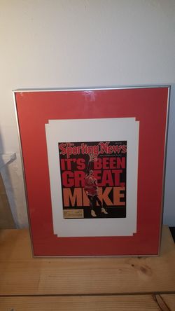 Jordan sporting news 98 frame / 19x25 inches