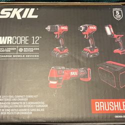5 Tool Brushless Power Tool Combo Kit
