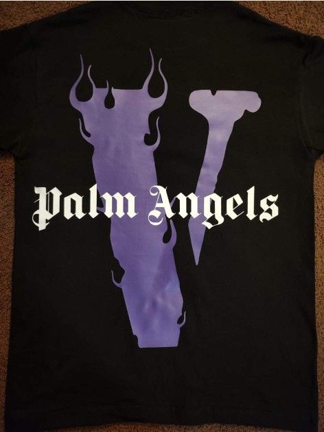 Vlone X Palm Angel's Black T Shirt