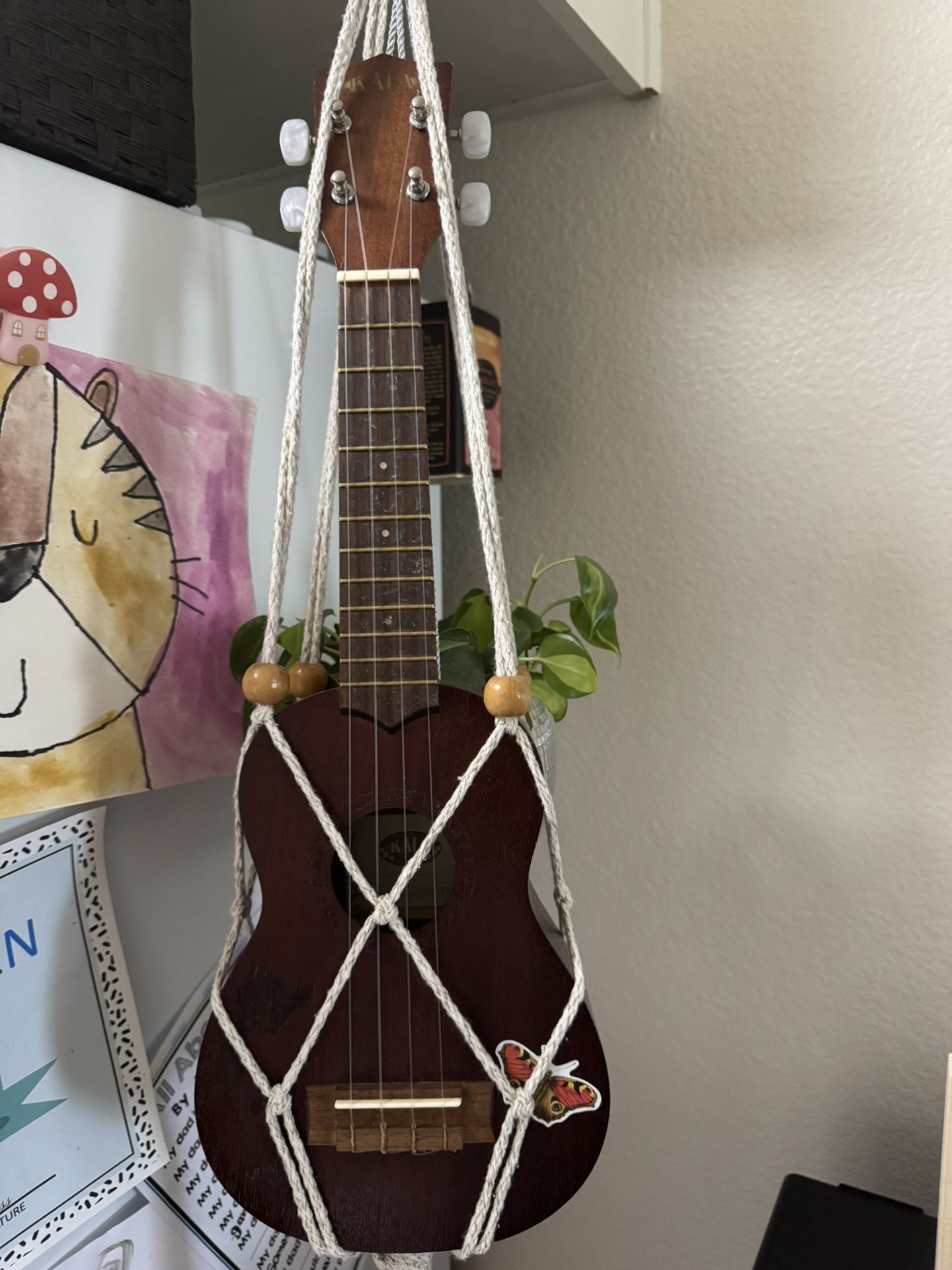 Ukulele w/ Hawaiian Islands Etching