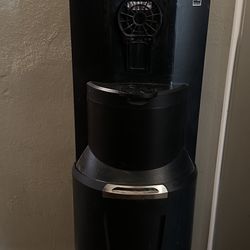 Aqua Barista Coffee Pod Brewer Commercial Grade Bottom-Load Black Contemporary Water Cooler (Hot & Cold)