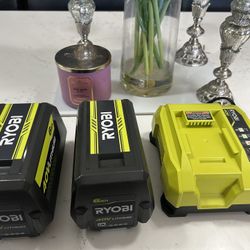 Ryobi 40v Battery And Charger 