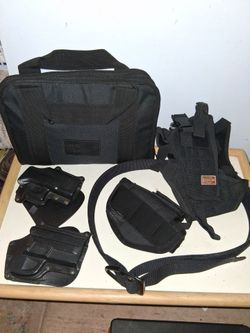 Pistol holsters, various