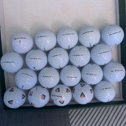 20 Golf Balls Taylormade Tp5 And Tp5x In Good Condition.