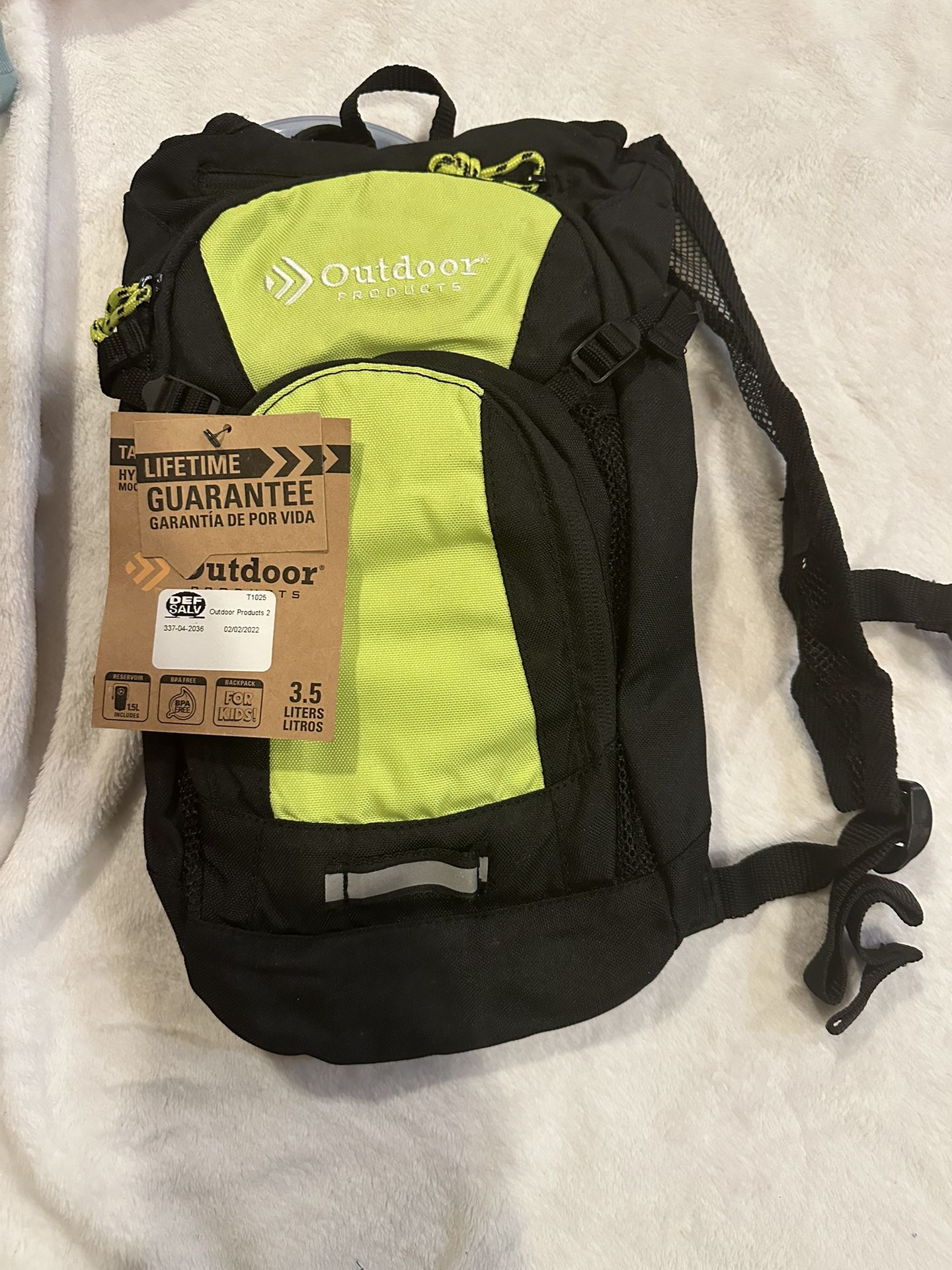 Outdoor Hydration Backpack. 