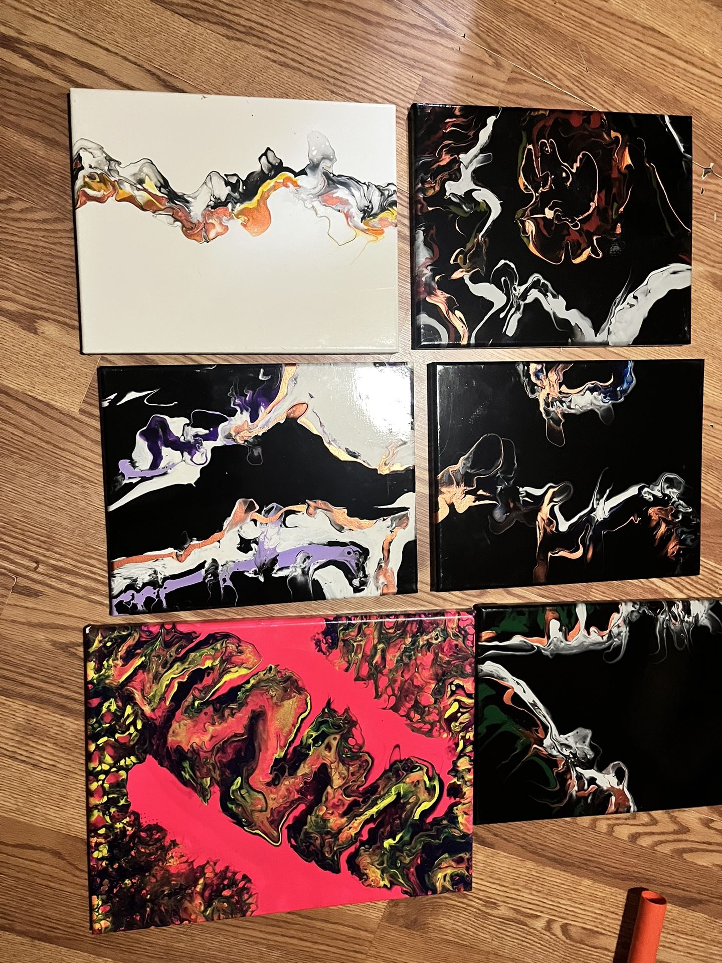 Lot Of 6 Abstract Paintings