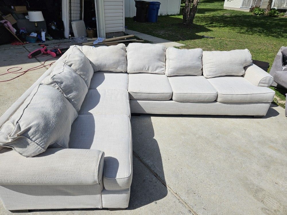  white sectional.