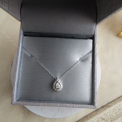ZALES Pear Shape Diamond Pendant 