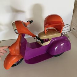 Toy Scooter With Helmet