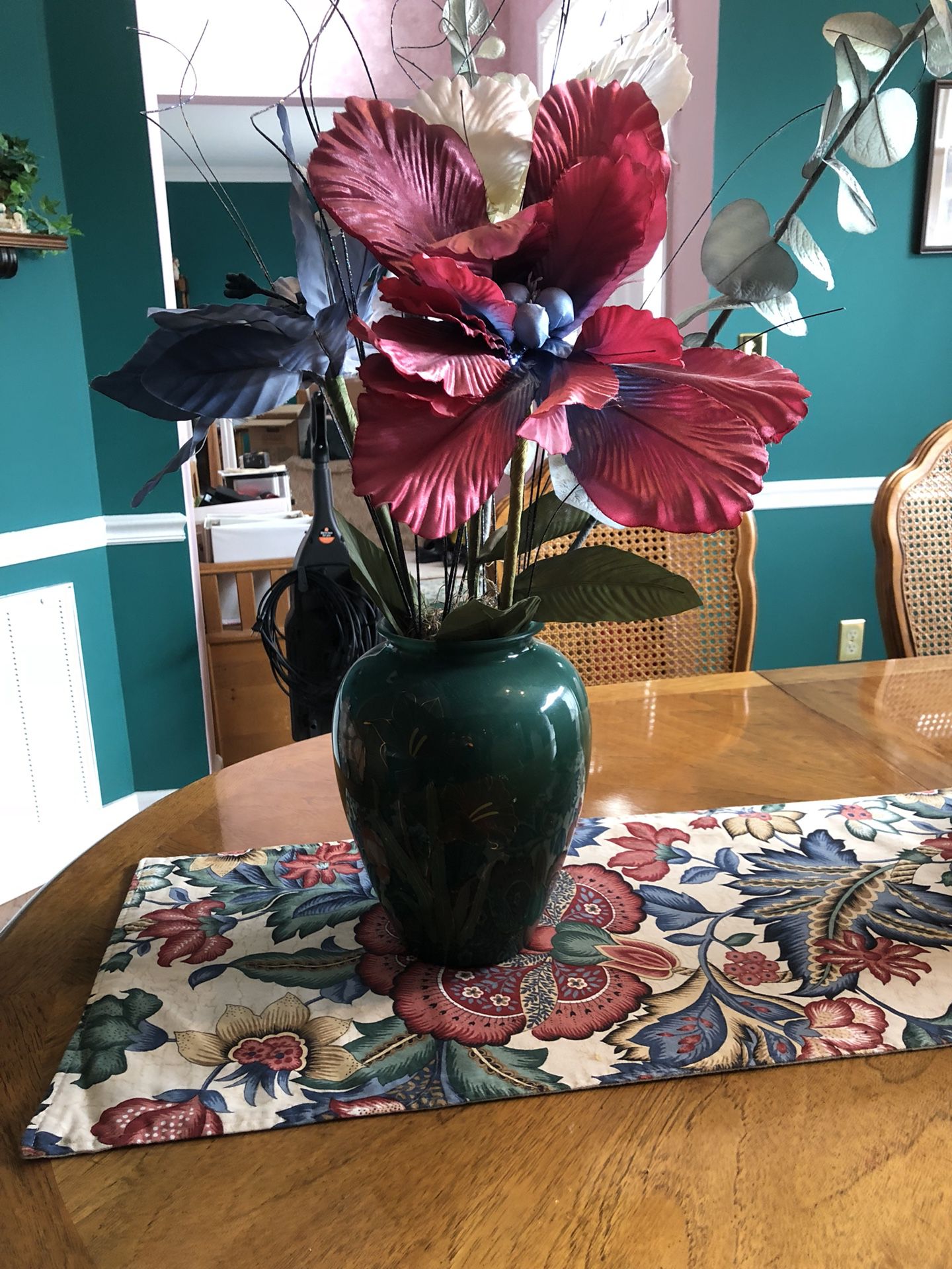 Vase and flower