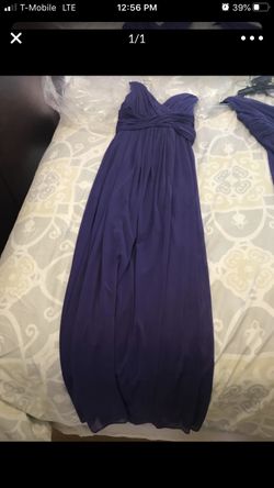 A beautiful purple dress from David’s bridal size 16,10,12for girl