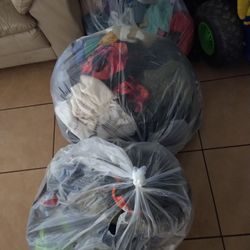 3 Bags Of Clothing For Girl  And Boy Women Size Small Medium