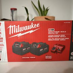 M18 18-Volt Lithium-Ion XC Starter Kit with Two 5.0Ah Batteries and Charger