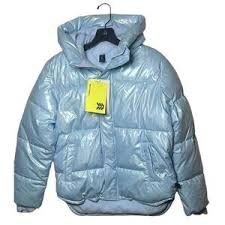 NWT Girls Youth Puffer jacket coat hood zip up Size L Large 10 12 top