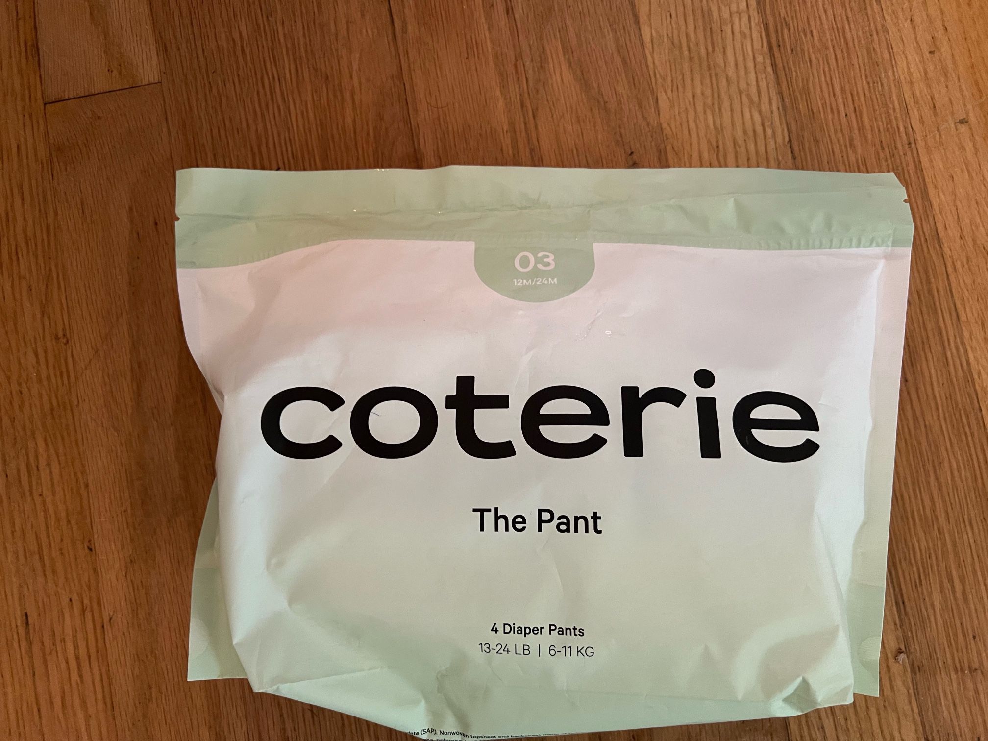 Coterie diapers the pants size 12-24months